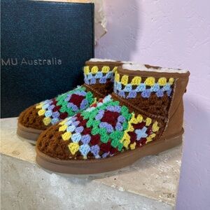 EMU Australia Sharky Micro Crochet Boots – Size 9 – Worn Twice